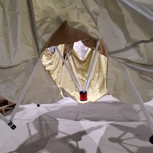 MAMIZO 13FT ONE-BUTTON POP UP CANOPY TENT- BROWN image 7
