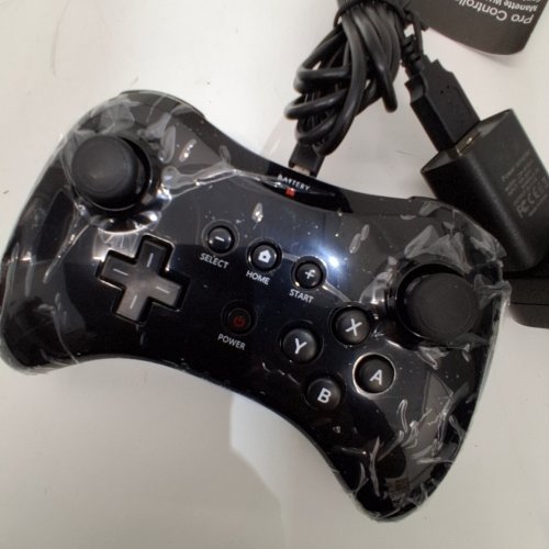 MANETTE CLASSIC WIRELESS PRO CONTROLLER GAME CONTROLLER GAMEPAD JOYPAD REMOTE FOR WII U - BLACK image 2