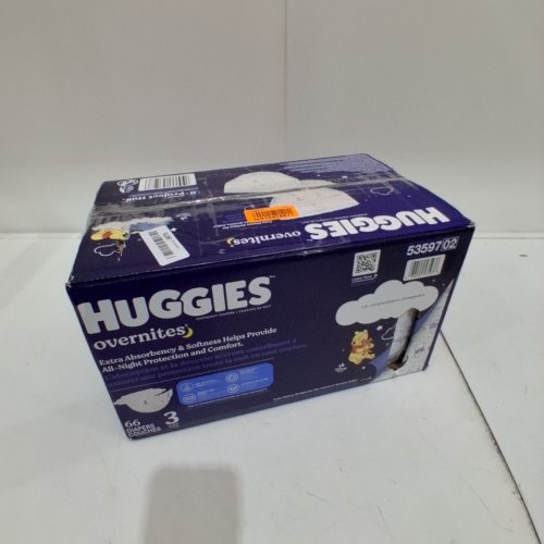 66PK HUGGIES OVERNITES EXTRA ABORBENCY NIGHTTIME BABY DIAPERS - SIZE3 - WINNIE THE POOH (MODEL: 53597) image 4