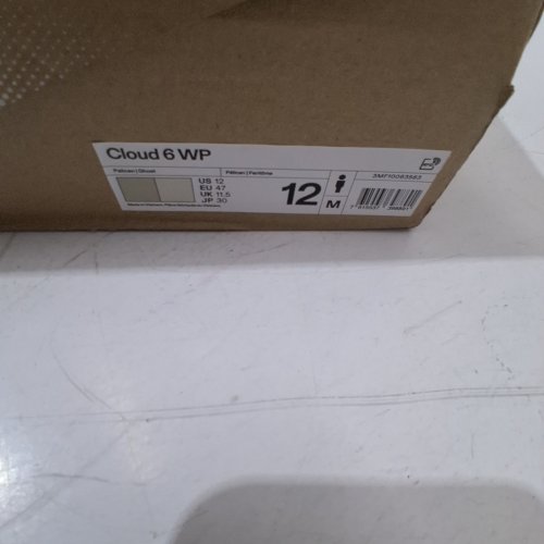 MEN'S ON CLOUD 6 WATERPROOF RUNNING SHOES - 12 - PEBBLE / GHOST (MODEL: CLOUD 6 WP) image 2