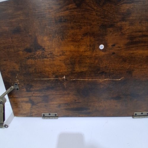 VASAGLE STORAGE BENCH - RUSTIC BROWN (MODEL: LSB061T01V1) image 4