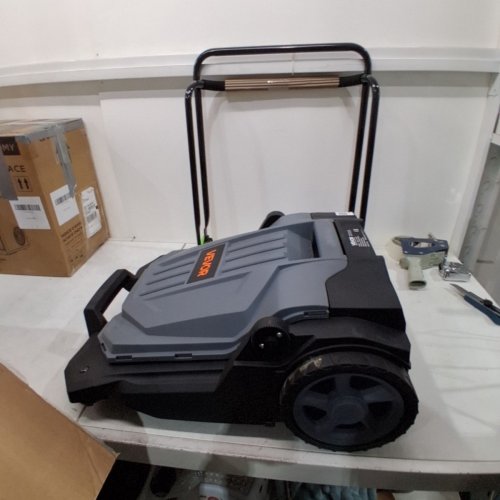 WALK-BEHIND MANUAL HAND PUSH FLOOR SWEEPER - 25.6" SWEEPING WIDTH - GREY/BLACK (MODEL: S13-001A) image 2