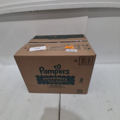186PK PAMPERS SWADDLERS DISPOSABLE DIAPERS - SIZE 2 image 2
