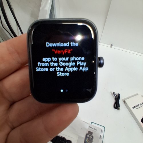 VERYFIT HD BLUETOOTH SMART WATCH WITH HEALTH MONITORING AND FITNESS TRACKING - 1.83" - BLACK (MODEL: IDW25) image 3