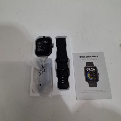 VERYFIT HD BLUETOOTH SMART WATCH WITH HEALTH MONITORING AND FITNESS TRACKING - 1.83" - BLACK (MODEL: IDW25) image 4