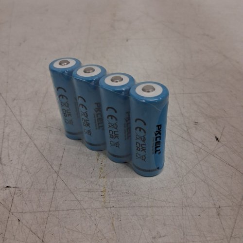 4PK PKCELL LITHIUM RECHARGEABLE BATTERIES - 3.7V - 1400MAH - BLUE (MODEL: ICR18500) image 2