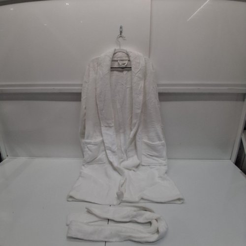 ADULT THRESHOLD SPA PLUSH BATH ROBE - SMALL/MEDIUM - WHITE image 3