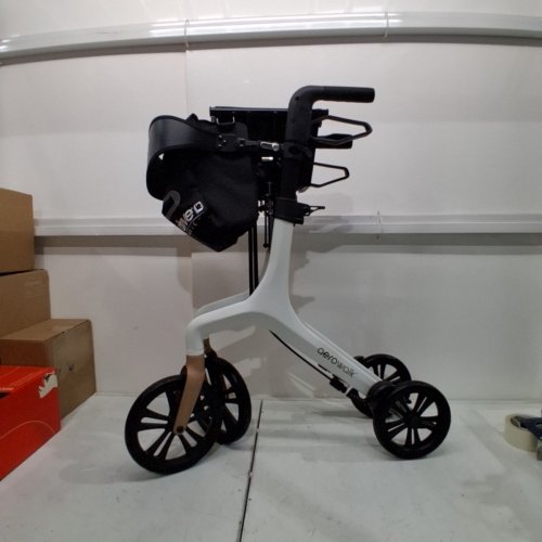 DRIVE MEDICAL AEROWALK ULTRA-LITE ROLLATOR WALKER - 31.5" TO 37.5" - 300LBS CAPACITY - WHITE (MODEL: 10277WT) image 2