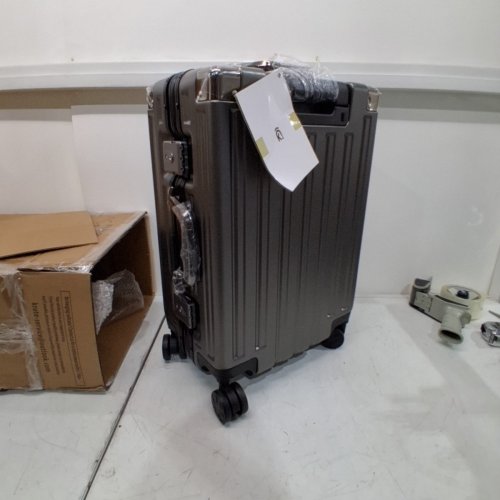 KRUTE HARDSHELL CARRY ON LUGGAGE WITH TSA LOCK SPINNER WHEELS - 20" - GREY image 3