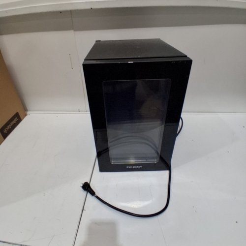 EUHOMY BEVERAGE REFRIGERATOR COOLER WITH 40°F-61°F DIGITAL TEMPERATURE CONTROL - 18L (HOLDS 25 CANS) - BLACK (MODEL: FWC008-11BL-CAEH /‎ WC-6B) image 3