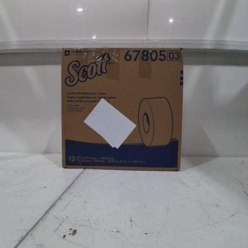 12PK SCOTT JUMBO TOILET PAPER ROLLS - 1000FT EACH - 2PLY (MODEL: 67805) image 3