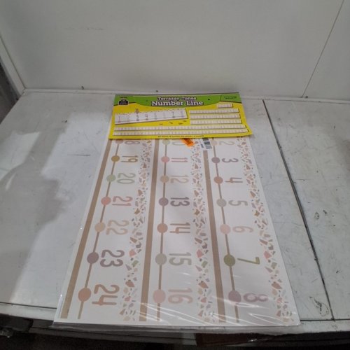 24PC TEACHER CREATED RESOURCES TERRAZZO TONES NUMBER LINE (-20 TO +120) BULLETIN BOARD - MULTI-COLOR (MODEL: TCR 7204) image 2