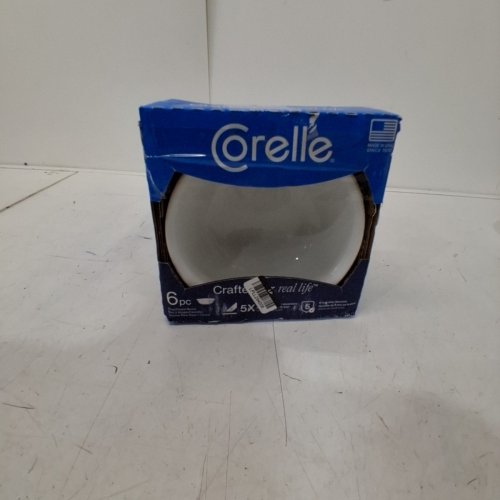 5PK CORELLE WINTER FROST GLASS CEREAL SOUP BOWLS - 18OZ - WHITE image 5