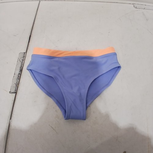 REEBOK SWIM BOTTOMS - LARGE - BLUE WITH ORANGE WAISTBAND image 3