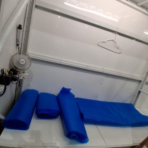 SOLAR POOL COVER WITH BUBBLES - ASSORTED SIZES - BLUE image 2