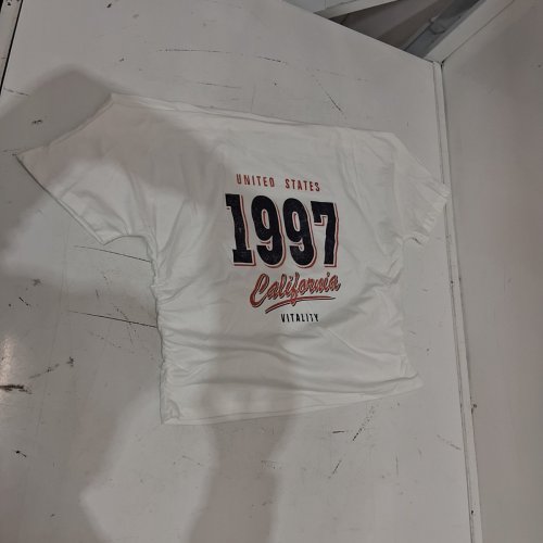 SHEIN 1997 CALIFORNIA OFF THE SHOULDER T-SHIRT - LARGE - WHITE image 2
