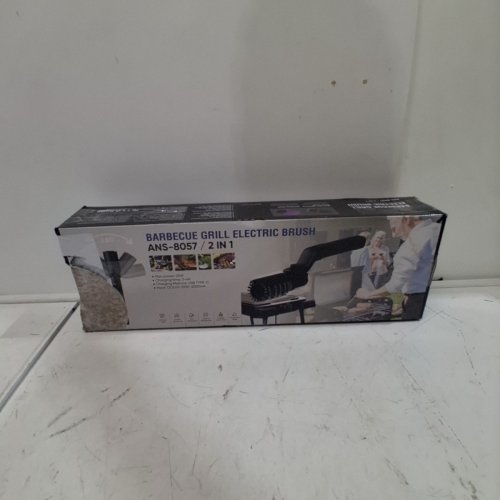 YKYI 2-IN-1 ELECTRIC BARBECUE GRILL BRUSH - 3-SPEED POWER CONTROL, 25W - BLACK (MODEL: ANS-8057) image 4