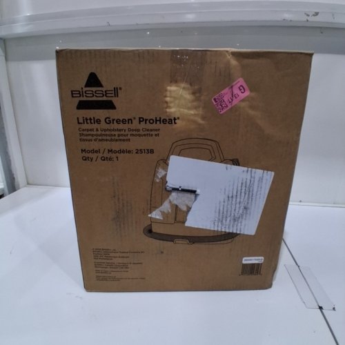 BISSELL LITTLE GREEN PORTABLE DEEP CLEANING VACUUM - 37OZ TANK MAX - GREEN/GREY (MODEL : 2513B) image 5