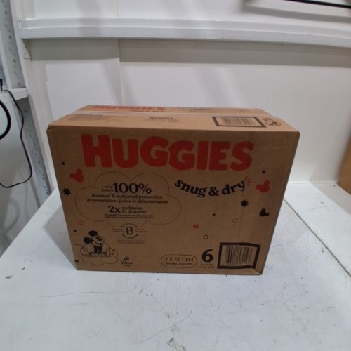 144PK HUGGIES SNUG AND DRY BABY DIAPERS - SIZE 6 - MICKEY MOUSE image 2
