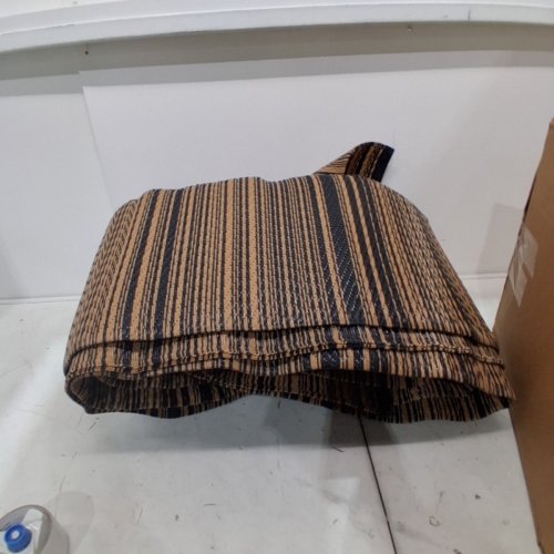 PLASTIC WATERPROOF OUTDOOR AREA RUG- 10FT X 8FT-BROWN/BLACK image 3