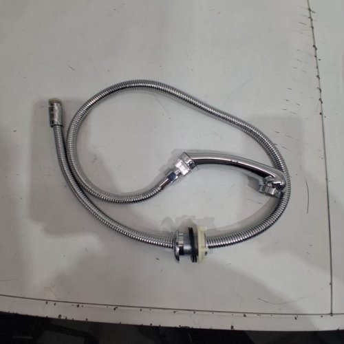 SHAMPOO BOWL SIDE SPRAYER HEAD WITH HOSE & FLANGE - 45" - CHROME image 2