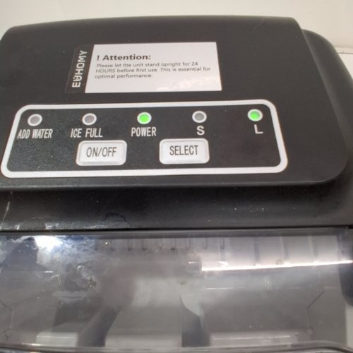 EUHOMY COUNTERTOP ICE MAKER WITH HANDLE - BLACK (MODEL: IM-06D) image 2
