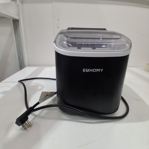 EUHOMY COUNTERTOP ICE MAKER WITH HANDLE - BLACK (MODEL: IM-06D) image 3