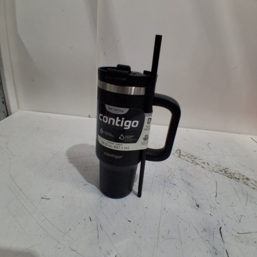 CONTIGO STREETERVILLE LEAK-PROOF HANDLED TUMBLER WITH STRAW - 30 OZ - LICORICE / BLACK (MODEL : 50736572 image 2
