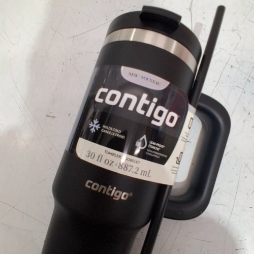 CONTIGO STREETERVILLE LEAK-PROOF HANDLED TUMBLER WITH STRAW - 30 OZ - LICORICE / BLACK (MODEL : 50736572 image 4