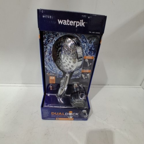 WATERPIK DUALDOCK MULTI-HEIGHT HAND HELD SHOWER HEAD WITH POWERPULSE MASSAGE - (MODEL:VOD-763M/1727915) image 3