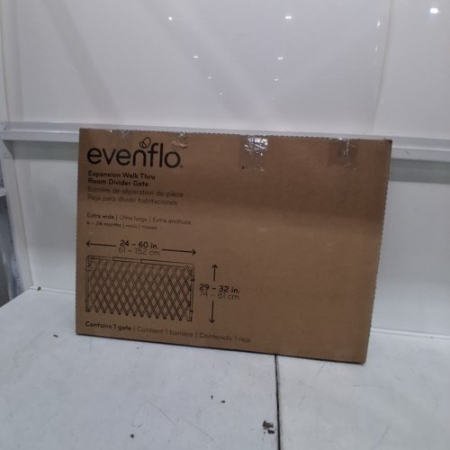 EVENFLO EXPANSION WALK-THRU HARDWARE MOUNTED SAFETY GATE 29"- 32" - NATURAL (MODEL:160) image 3
