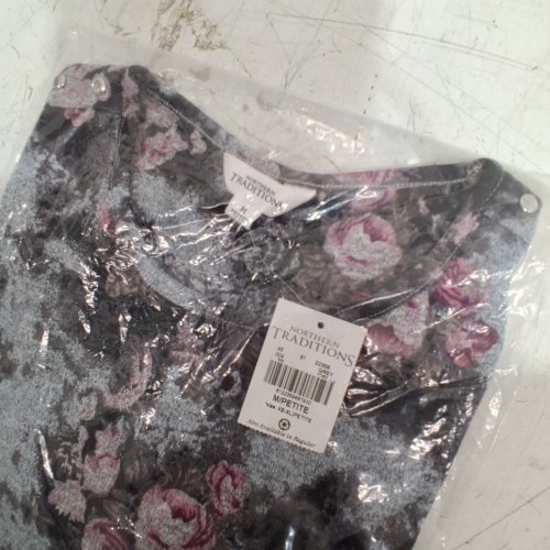WOMEN'S NORTHERN TRADITIONS LONG SLEEVE TOP - MEDIUM PETITE - FLORAL image 3