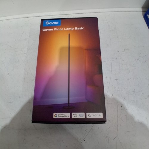 GOVEE RGBIC SMART CORNER FLOOR LAMP WITH REACTIVE MUSIC MODE - WORKS WITH ALEXA AND GOOGLE HOME - 80+ DYNAMIC SCENES - BLACK (MODEL: H6076A) image 5