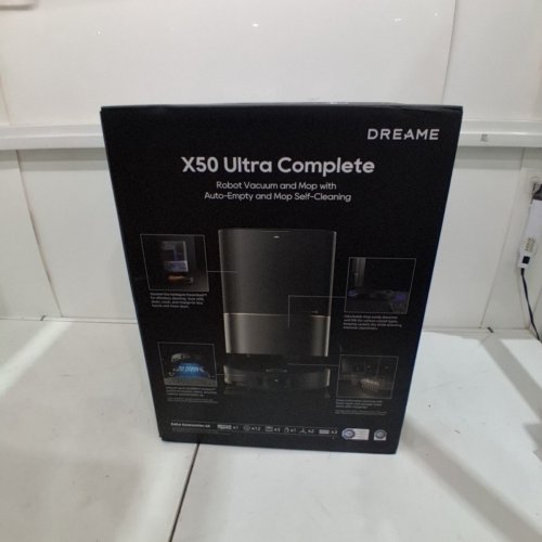 DREAME X50 ULTRA SMART ROBOT VACUUM/MOP COMBO WITH SELF-EMPTYING STATION - AUTO-WASH/REFILL & 3D MAPPING - APP/WIFI CONNECTIVITY - BLACK - (MODEL: ‎RLX85CE) image 3