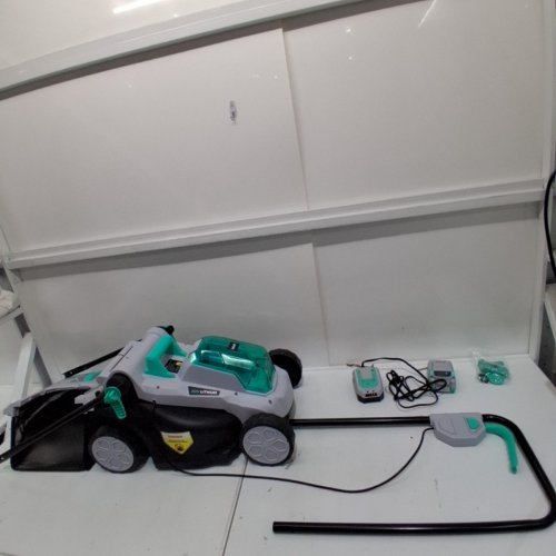 LITHELI CORDLESS LAWN MOWER - 13"- GREEN/BLACK - (MODEL: D03004551) image 3