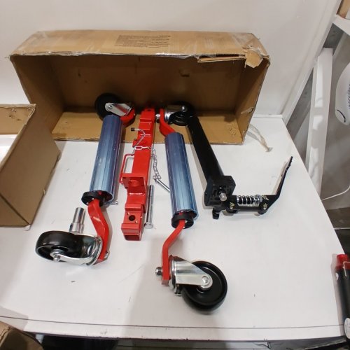 HEAVY DUTY VEHICLE POSITIONING HYDRAULIC TIRE JACK WHEEL DOLLY - UP TO 1500LBS - ORANGE (MODEL:MR8016-4) image 2