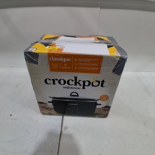 CROCK-POT OVAL SLOW COOKER CLASSIC - 7QT - BLACK (MODEL: SCV700-B-033-BR) image 4