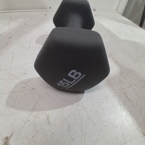 AMAZON BASICS NEOPRENE DUMBBELL HAND WEIGHT - 15LBS - DARK GREY image 3
