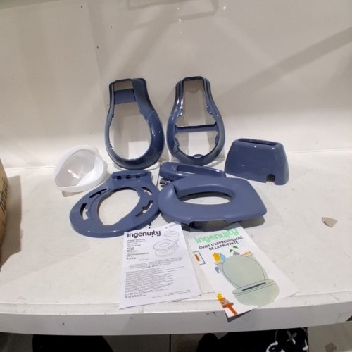 INGENUITY MY SIZE POTTY 2-IN-1 POTTY TRAINING SYSTEM - 18M-50 LBS - BLUE-GRAY (STYLE: MY SIZE POTTY PRO) image 2