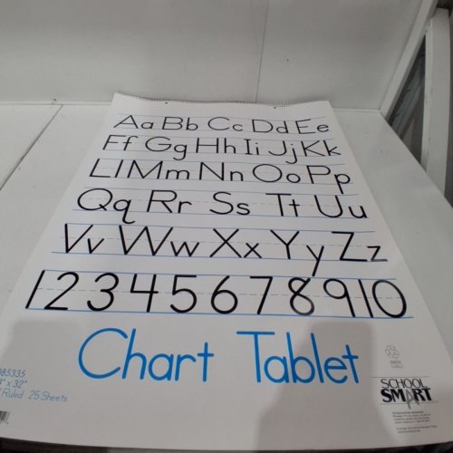 SCHOOL SMART CHART 1 1/2" RULED PAPER PAD - 24" X 32" - 25 SHEETS (ITEM: 085335) image 2