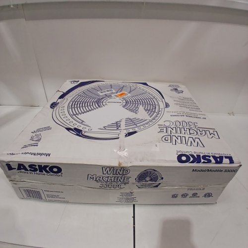 LASKO WIND MACHINE PIVOTING FLOOR FAN - 3 SPEEDS - 20" DIRECTIONAL AIR POWER - WHITE (MODEL:3300C) image 7