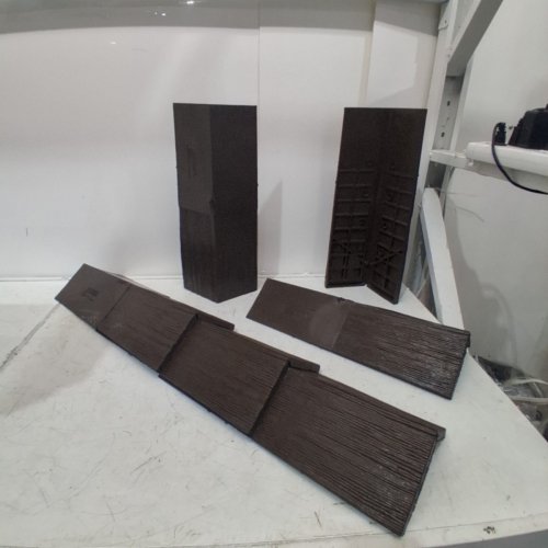 6PK EUROSHIELD RUBBER ROOFING SHAKE RIDGE CAPS - BROWN (STYLE: EUROLITE SHAKE RIDGE #74) image 4