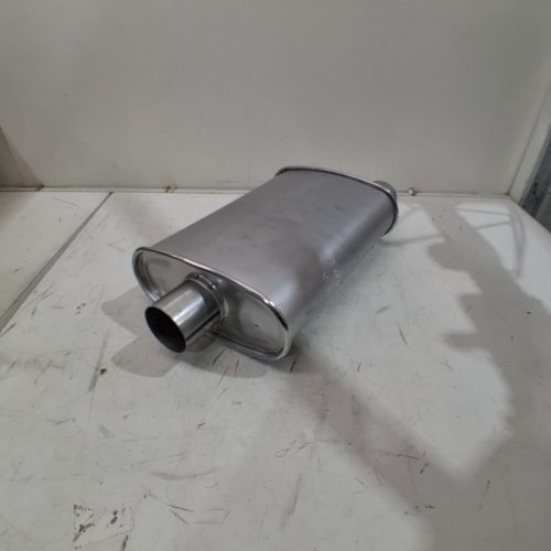 DYNOMAX INSTALLER DIRECT FIT WELD ONTURBO MUFFLER - 2.5" OUTLET, 2.5" INLET - SILVER (MODEL: 17615) image 3