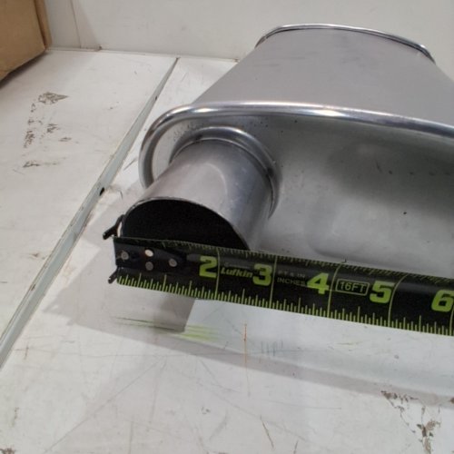DYNOMAX INSTALLER DIRECT FIT WELD ONTURBO MUFFLER - 2.5" OUTLET, 2.5" INLET - SILVER (MODEL: 17615) image 5