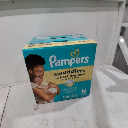 136PK PAMPERS SWADDLERS DISPOSABLE DIAPERS - SIZE NEWBORN (UNDER 10LB) image 3