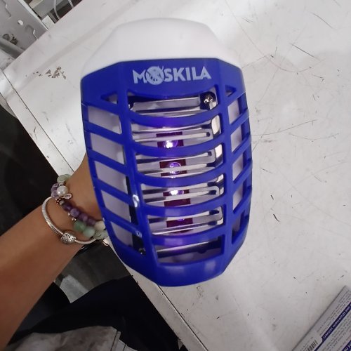 6PK MOSKILA BUG ZAPPER SET - NO CHEMICALS & EASY TO CLEAN - KIDS AND PET SAFE -BLUE/WHITE image 2