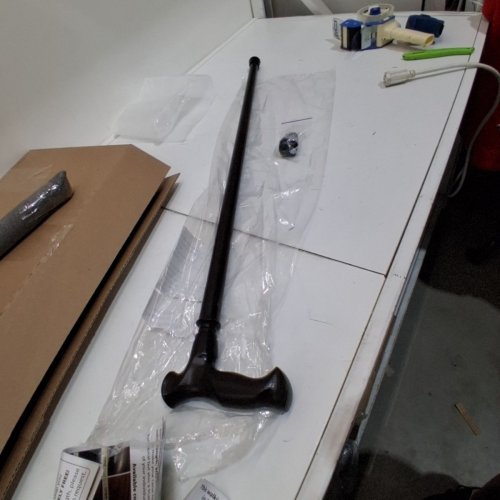 HANDMADE ERGONOMIC WALKING CANE FOR MEN AND WOMEN - STYLISH DERBY OAK WOOD CANE - 36" - WALNUT image 2