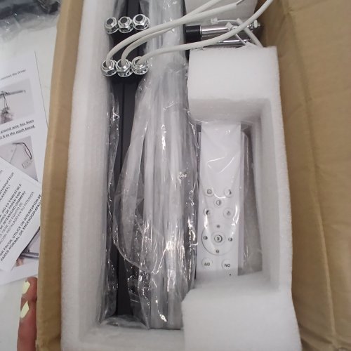ORANOOR MODERN LINEAR FLUSH MOUNTED LED CEILING LIGHT FIXTURE WITH REMOTE - BLACK image 5