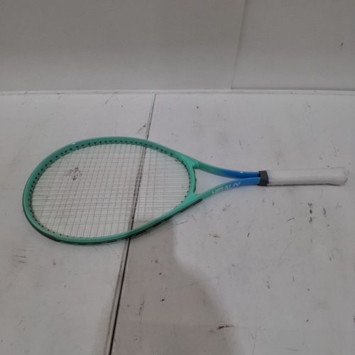 HIRALIY ADULT RECREATIONAL TENNIS RACKET - 27" - TURQUOISE/BLUE image 2