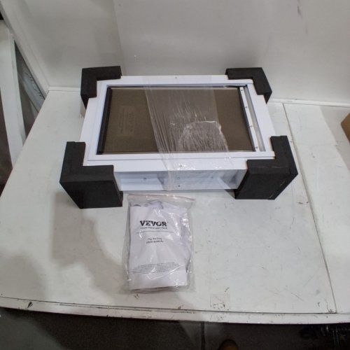 METAL TRIM ALUMINUM FRAME IN-AND-OUT FLIP PET DOOR - LARGE- WHITE (MODEL: CWM02-L)) image 2